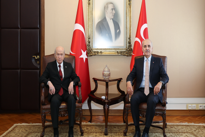 TBMM Başkanı Numan Kurtulmuş, MHP Genel Başkanı Devlet Bahçeli ile görüştü