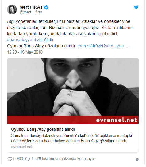 Mert Firat Tan Ahmet Hakan A Sert Tepki Algi Yonetenler Tetikciler Yalaklar Ve Donekler Yine Meydanda Istanbulgercegi Com